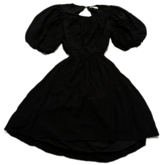 Anthropologie Open Back Puff Sleeve Mini Dress - Picture 6 of 11